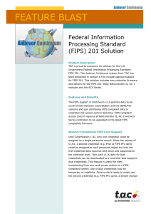 Federal Information Processing Standard (FIPS) 201 Solution