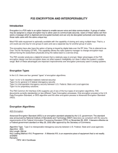 p25 encryption and interoperability
