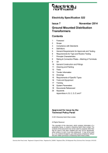 ES322 - Ground Mounted Distribution Transformers