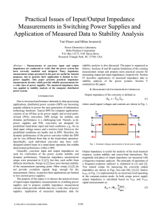 Practical Issues of Input/Output Impedance Measurements in