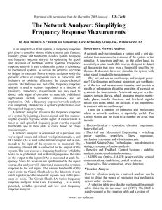 The Network Analyzer: Simplifying Frequency Response