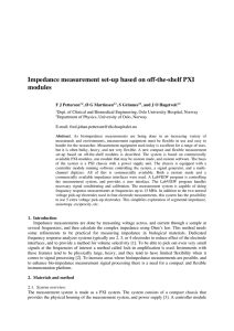 Impedance measurement set-up based on off-the