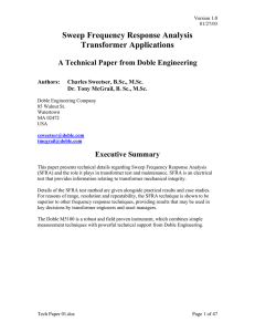 Sweep Frequency Response Analysis Transformer