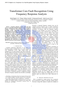 6- Transformer Core Fault Recognition Using Frequency Response