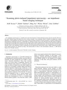 Scanning photo-induced impedance microscopy