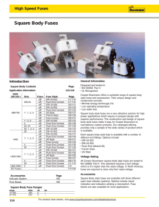 Square Body Fuses - Mouser Electronics