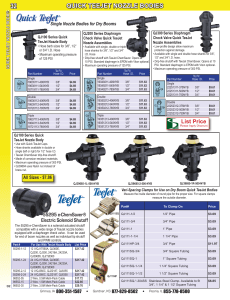 quick teejet nozzle bodies - Sprayer Specialties, Inc.