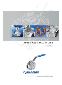 three piece ball valves - Precision Fluid Controls