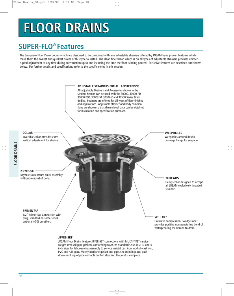 floor drain flange