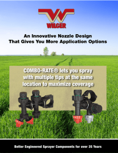 COMBO-RATE® lets you spray with multiple tips at the same