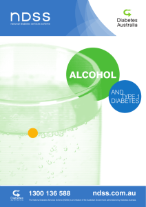 Alcohol and type 1 diabetes