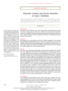 Glycemic Control and Excess Mortality in Type 1 Diabetes