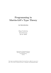 Programming in Martin