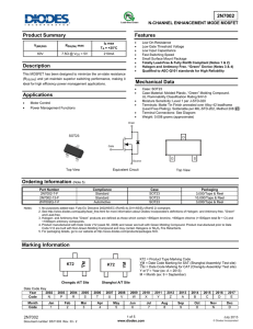 2N7002-7-F Datasheet - Diodes Incorporated