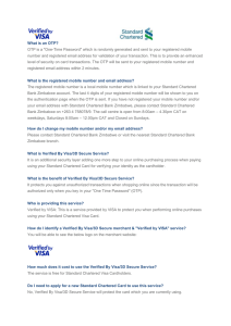 Verified by Visa: Frequently asked questions