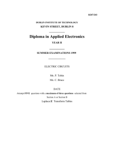 (a) Draw the circuit diagram and derive the transfer functions