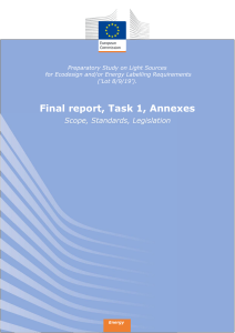 LightSources Task1_Annexes Final 20151031