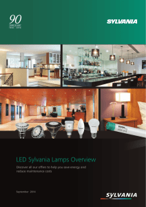 LED Sylvania Lamps Overview
