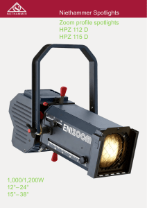 Niethammer Spotlights Zoom profile spotlights HPZ 112 D