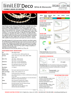 liniLED DECO Specification Sheets 7-11-14
