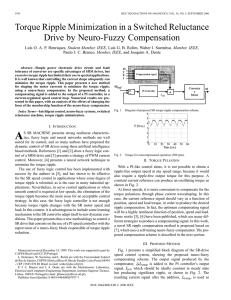 Torque ripple minimization in a switched reluctance drive