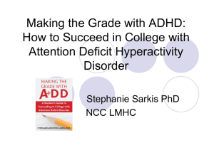 Making The Grade With ADHD