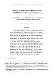 Analysis of Three-Phase Thyristor Phase Control Circuit with Series