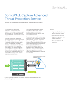 SonicWALL Capture Advanced Threat Protection Service