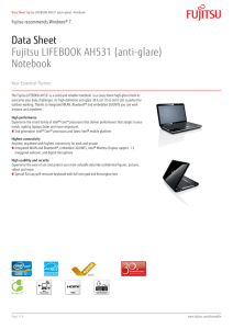 Data Sheet Fujitsu LIFEBOOK AH531 (anti