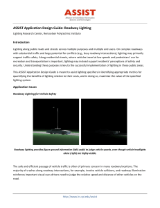 ASSIST Application Design Guide: Roadway Lighting