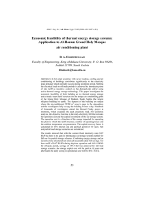 Economic feasibility of thermal energy storage systems: Application