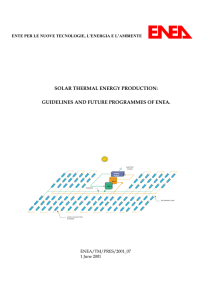Solar Thermal Energy Production