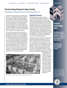 Thermal Energy Storage for Space Cooling--FTA