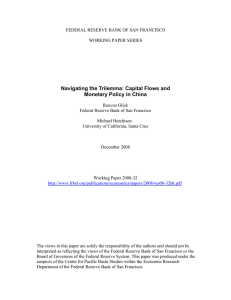 Capital Flows and Monetary Policy in China