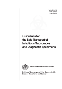 Guidelines for the Safe Transport of Infectious Substances and