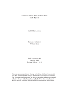 Cash Dollars Abroad - Federal Reserve Bank of New York