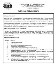 Plot Plan Handout