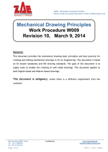 Mechanical Drawing Principles