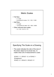 Metric Scales - Engineering Graphics