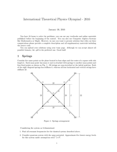 International Theoretical Physics Olympiad - 2016