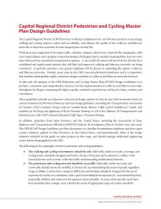 Capital Regional District Pedestrian and Cycling Master Plan