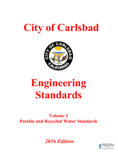 City of Carlsbad Engineering Standards