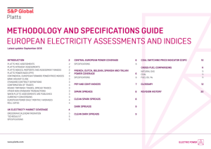 methodology and specifications guide european electricity