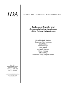 Technology Transfer and Commercialization Landscape of the