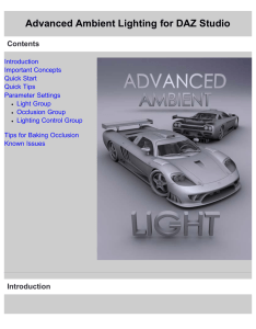 Documentation for the use of the Advanced Ambient Light