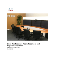 Cisco TelePresence Room Readiness and Requirements Guide