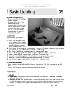 Basic Lighting 05 - Austin Community College