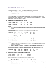 1 ECE443 Opamp PSpice Tutorial