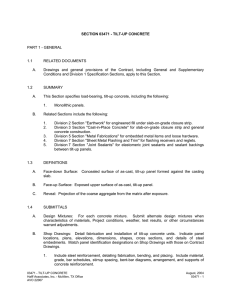 SECTION 03471 - TILT-UP CONCRETE