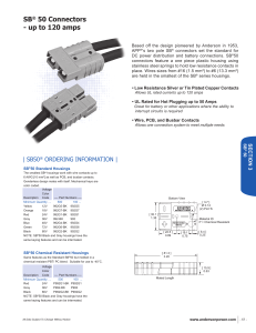 SB® 50 Connectors - up to 120 amps